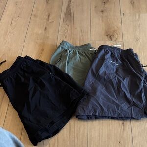 Men's Casual Shorts - Black, Green, Gray
